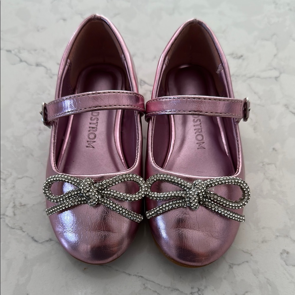 Nordstrom Pink Dress Shoes with Bow Detail